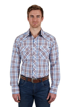 Pure Western Mens Lucas Long Sleeve Shirt