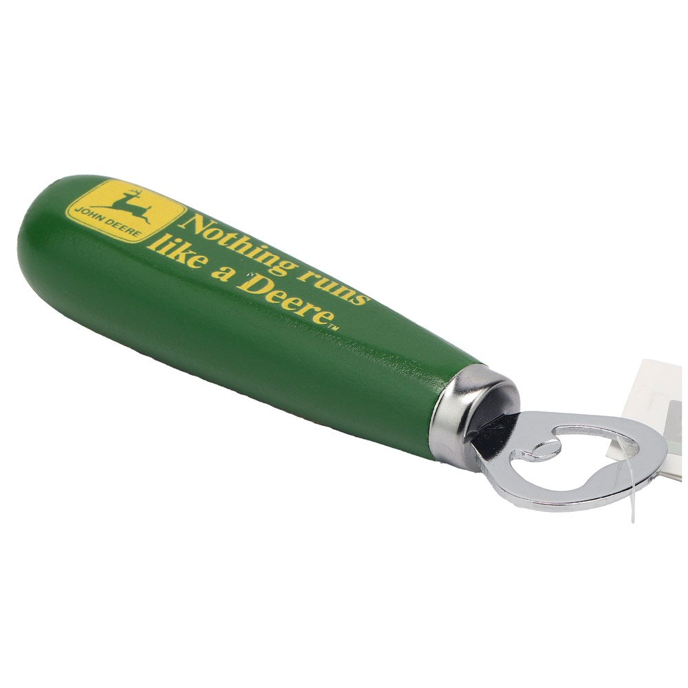 John Deere Nothing Runs Like a Deere Wooden Handle Bottle Opener (15cmx2.5cm)