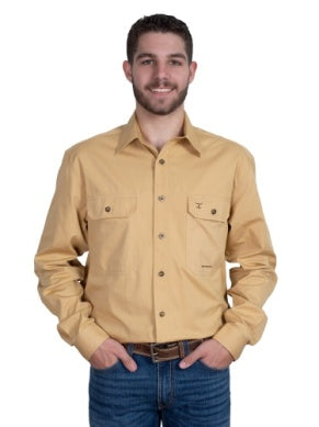 JUST COUNTRY MENS EVAN FULL BUTTON WORKSHIRT