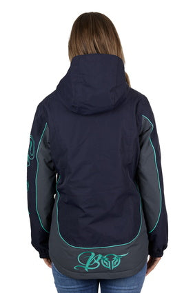 Bullzye Wmns Carla Jacket Dark Navy/ Turquoise