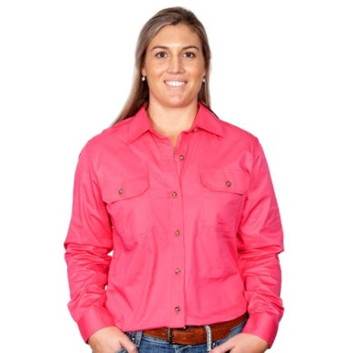 JUST COUNTRY BROOKE WMNS WORKSHIRT FULL BUTTON