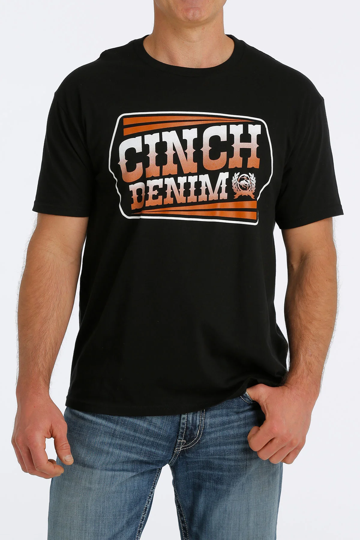 CINCH MENS TSHIRT BLACK