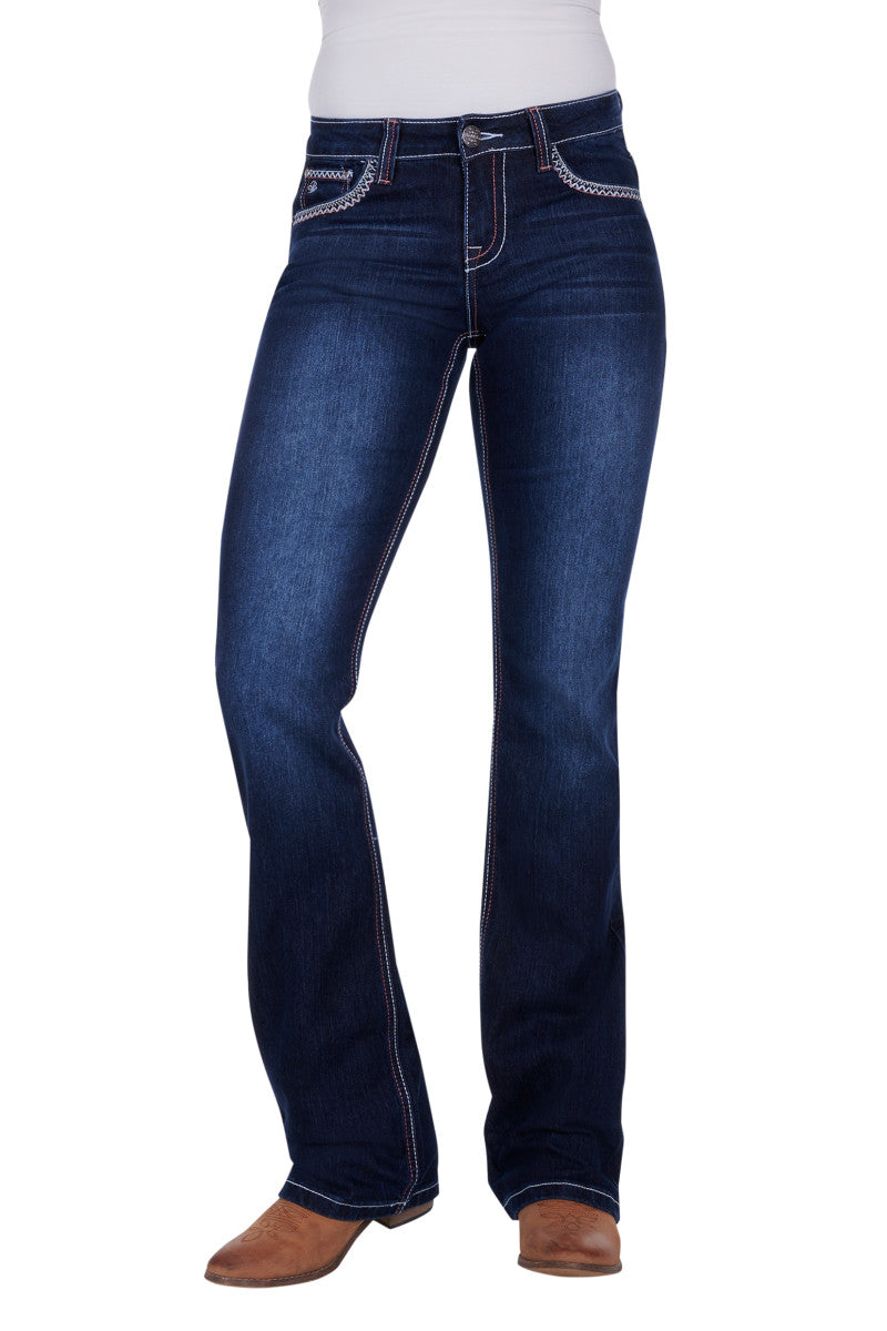 PURE WESTERN WMNS ANGIE JEAN