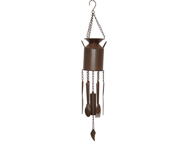 CAST IRON MILK CAN WIND CHIME