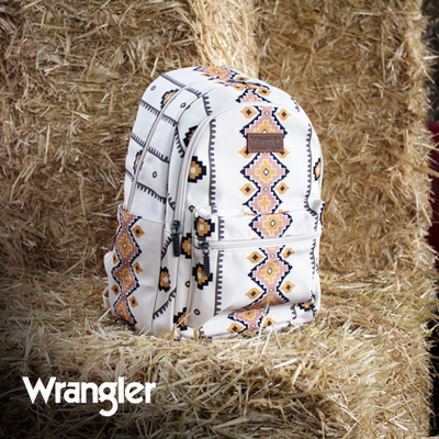 Wrangler Southwestern Canvas Backpack- Natural