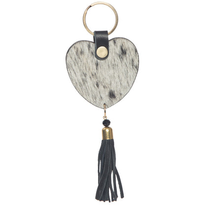 The Design Edge Heart Tassel Keyring