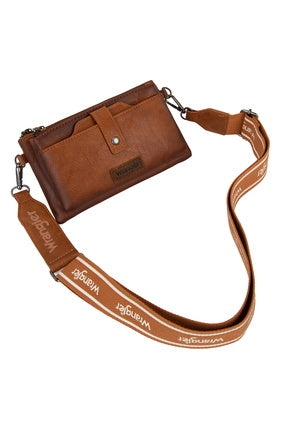 Wrangler South Western Wallet Cross Body Bag - Tan