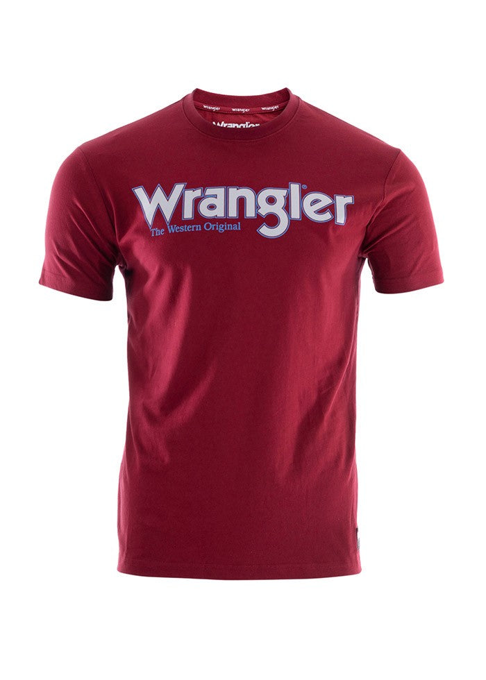 Wrangler Mens Ryder Logo Short Sleeve Tee