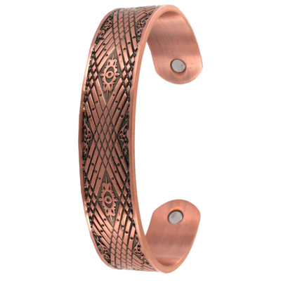 Tulmur Geometric Copper Bangle