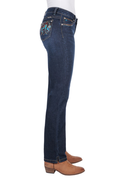 PURE WESTERN WMNS LUCINDA JEAN 32 LEG