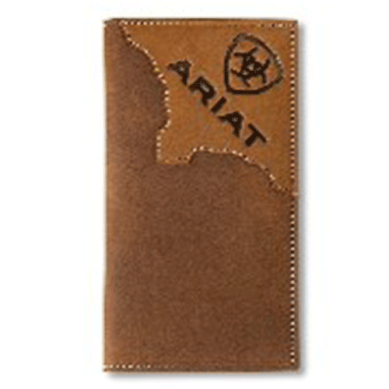 Ariat Rodeo Wallet Two Tone Leather Medium Brown