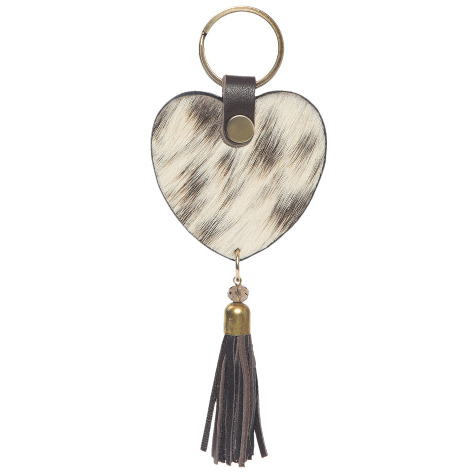 The Design Edge Heart Tassel Keyring