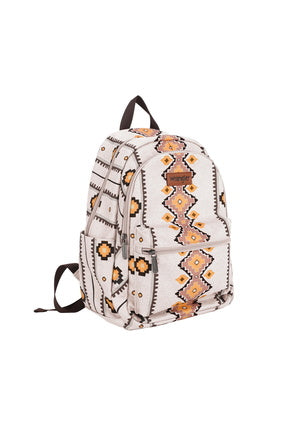 Wrangler Southwestern Canvas Backpack- Natural