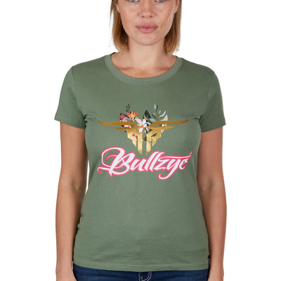 BULLZYE LADIES FOLIAGE SS TEE