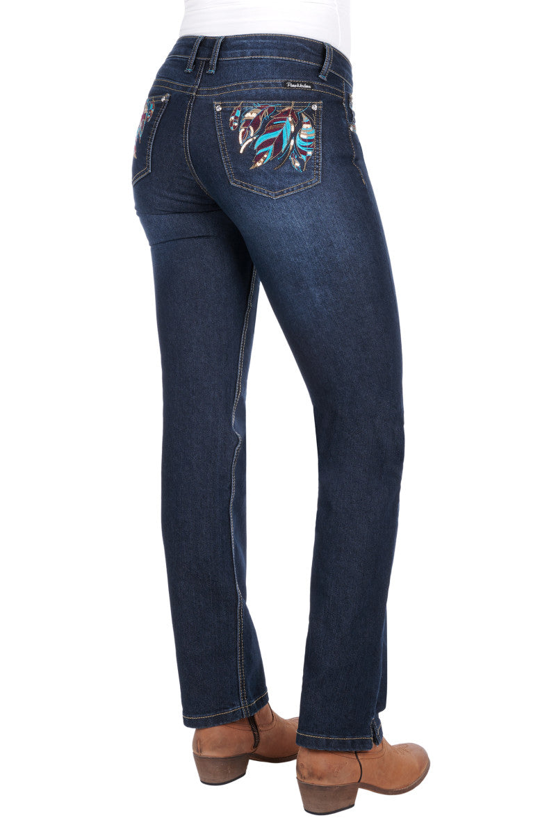 PURE WESTERN WMNS LUCINDA JEAN 32 LEG