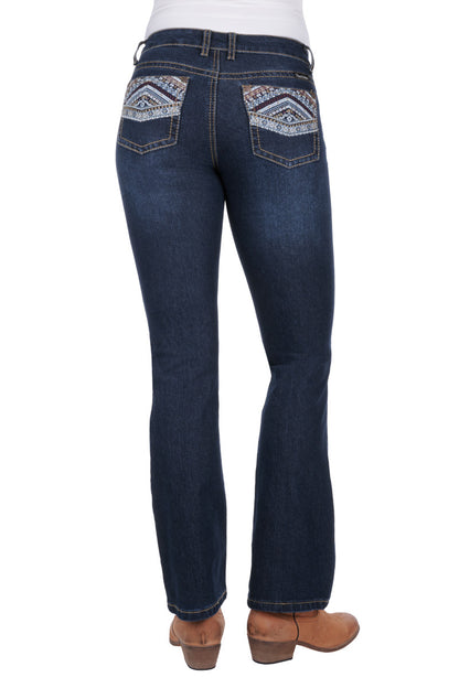 PURE WESTERN WMNS MARTINA BOOT CUT JEAN  32 LEG