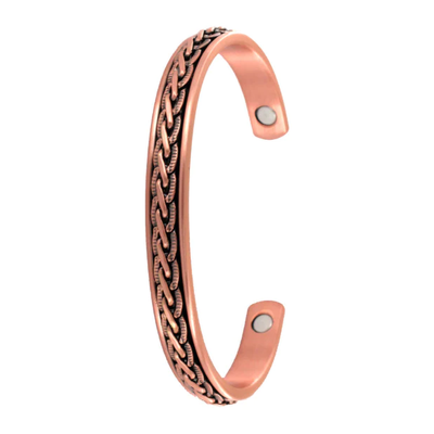 Tulmur Pressed Link Copper Bangle