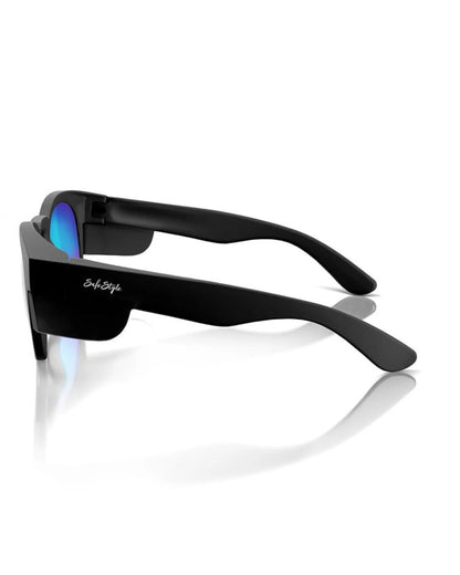 SafeStyle Cruisers Matte Black Frame Mirror Blue Polarised Lens