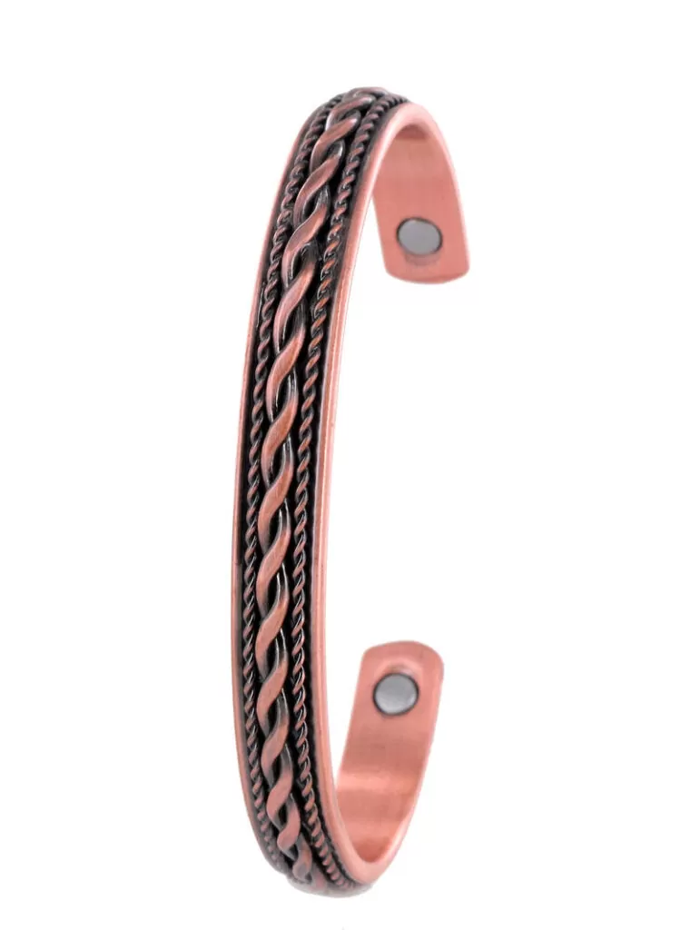 Tulmur Plait Rope Copper Bangle