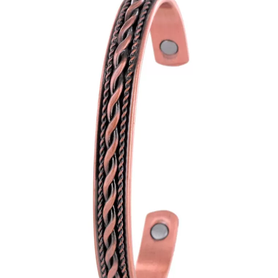 Tulmur Plait Rope Copper Bangle