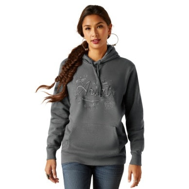 Ariat Womens Stories Hoodie Charcoal Heather