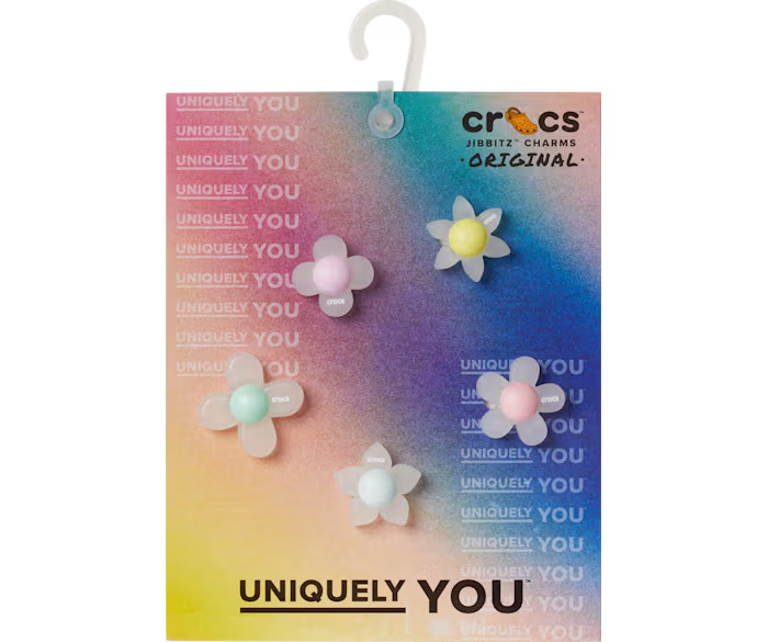 Croc Jibbitz - Iridescent Flowers 5 Pack