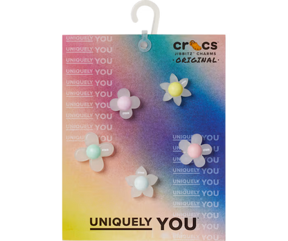 Croc Jibbitz - Iridescent Flowers 5 Pack