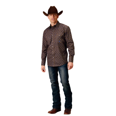 Roper Mens Amarillo Collection Long Sleeve Shirt 03-001-0225-1004