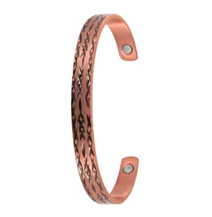 Tulmur Barbed Pattern Copper Bangle