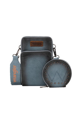 Wrangler Phone Wallet Bag Coin Bag - Light Blue