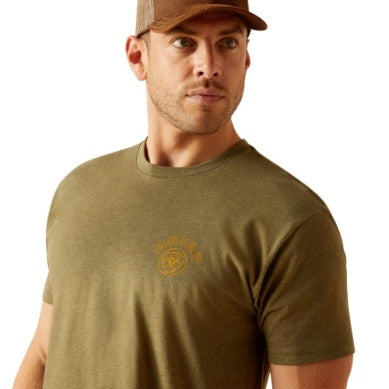 Ariat Mens Bisbee Circle T-shirt Military Heather