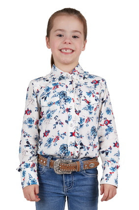 Pure Western Girls Flora Long Sleeve Shirt