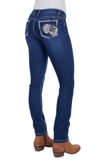 PURE WESTERN WMNS SHAILENE SKINNY JEAN 32 LEG