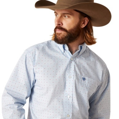 Ariat Mens Penley Long Sleeve Shirt Blue