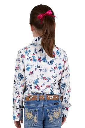 Pure Western Girls Flora Long Sleeve Shirt