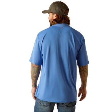 Ariat Mens Tek Short Sleeve Polo - Seascape