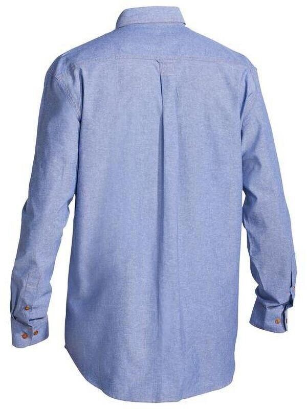 Bisley Mens L/S Chambray Shirt