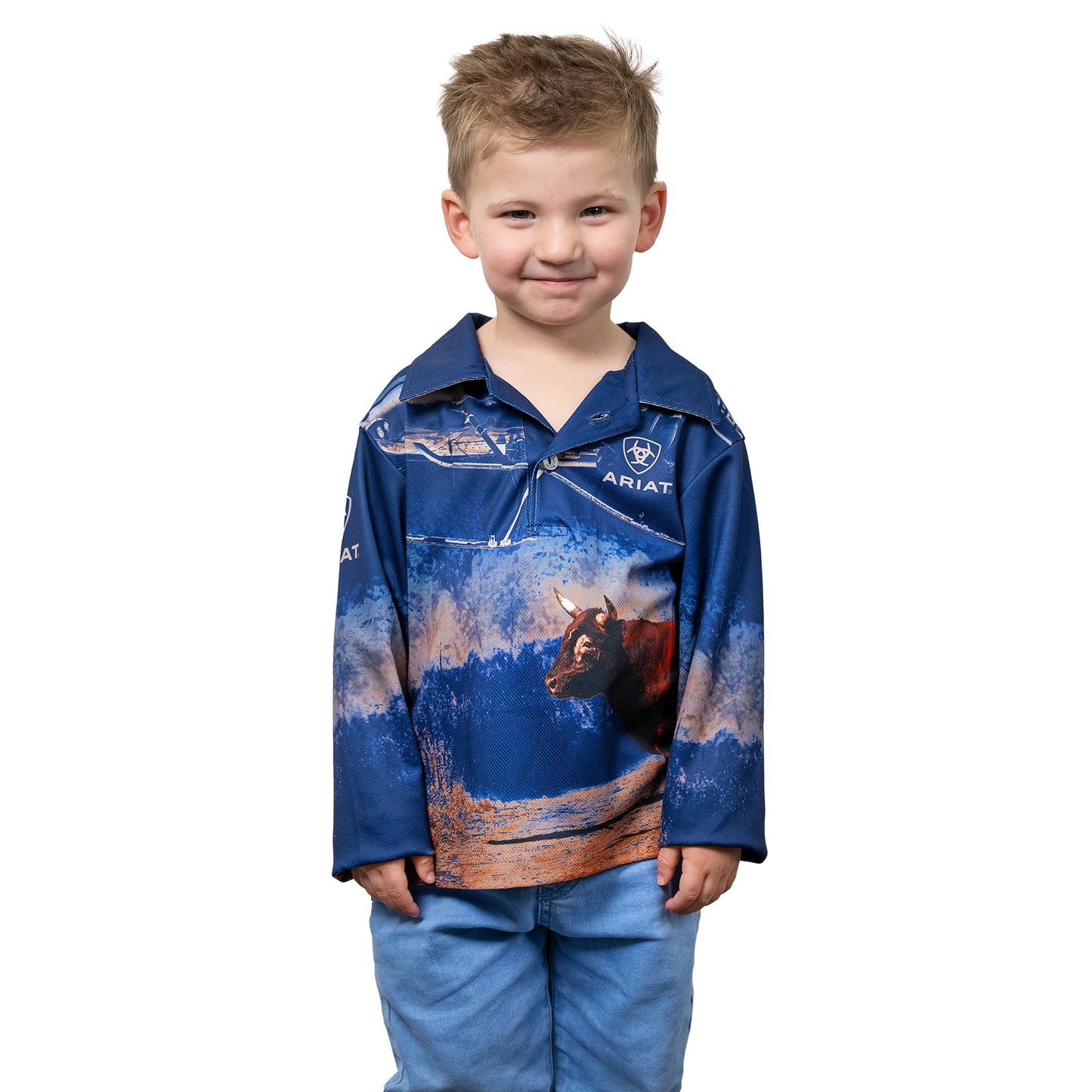 Ariat Kids Fishing Shirt Bull Catcher