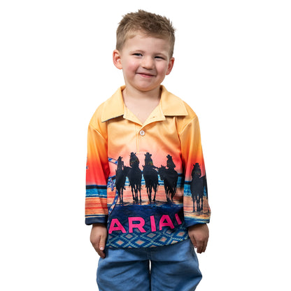 Ariat Kids Fishing Shirt Coastal Cowgirls