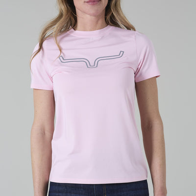 Kimes Ranch Ladies Outlier Tech T-shirt Blush