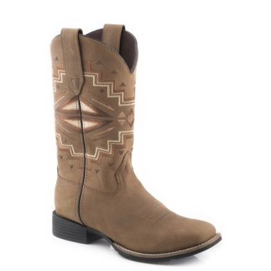 Roper Womens Monterey Aztec Tan/Burnished Leather 09-021-0905-3084