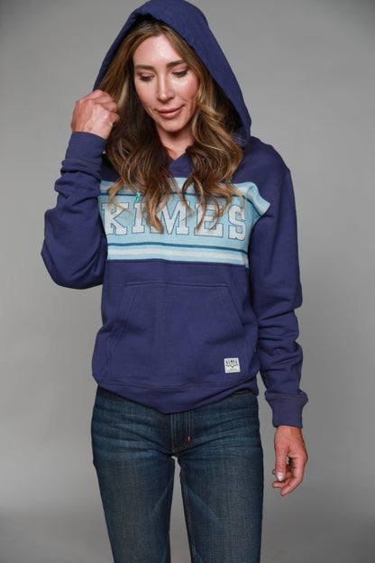 Kimes Ranch Womens North Star Hoodie Blue Heather