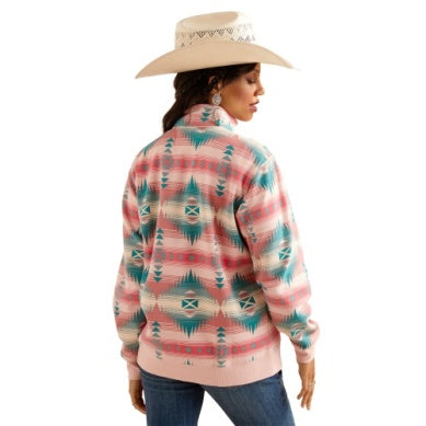 Ariat Womens Ranger 1/2 Zip Sweatshirt Tiffany Print