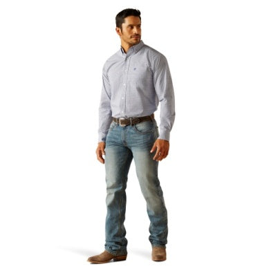 Ariat Mens Phil Fitted Shirt - Blue