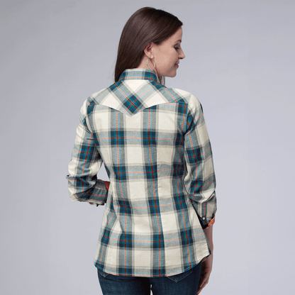 Roper Womens West Made Collection Long Sleeve Plaid Shirt 03-050-0062-0477