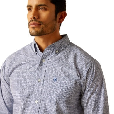 Ariat Mens Phil Fitted Shirt - Blue