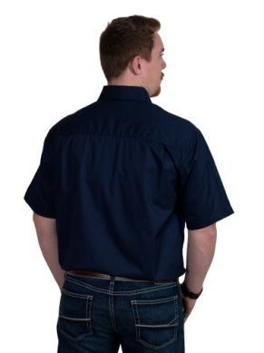 Just Country Mens Eddie Short Sleeve Full Button Workshirt