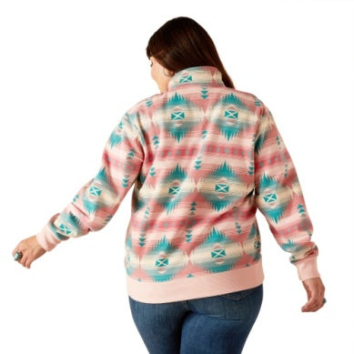 Ariat Womens Ranger 1/2 Zip Sweatshirt Tiffany Print