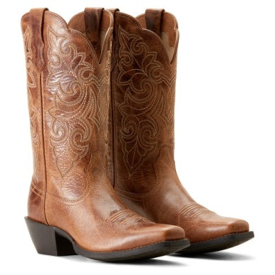 Ariat Women's Round Up Square Toe Ready Russet Boot