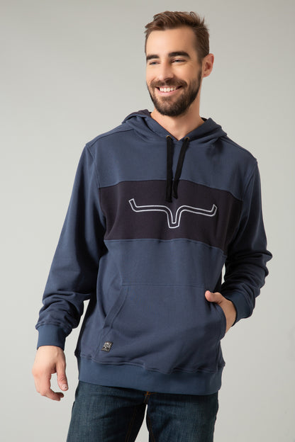 Kimes Ranch Mens Hoodie Rip on Navy